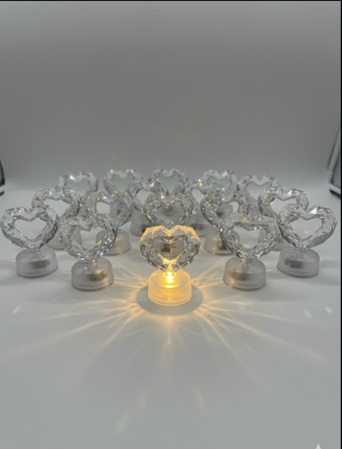 Heart Shape LED Candle Light (Pack of 24)