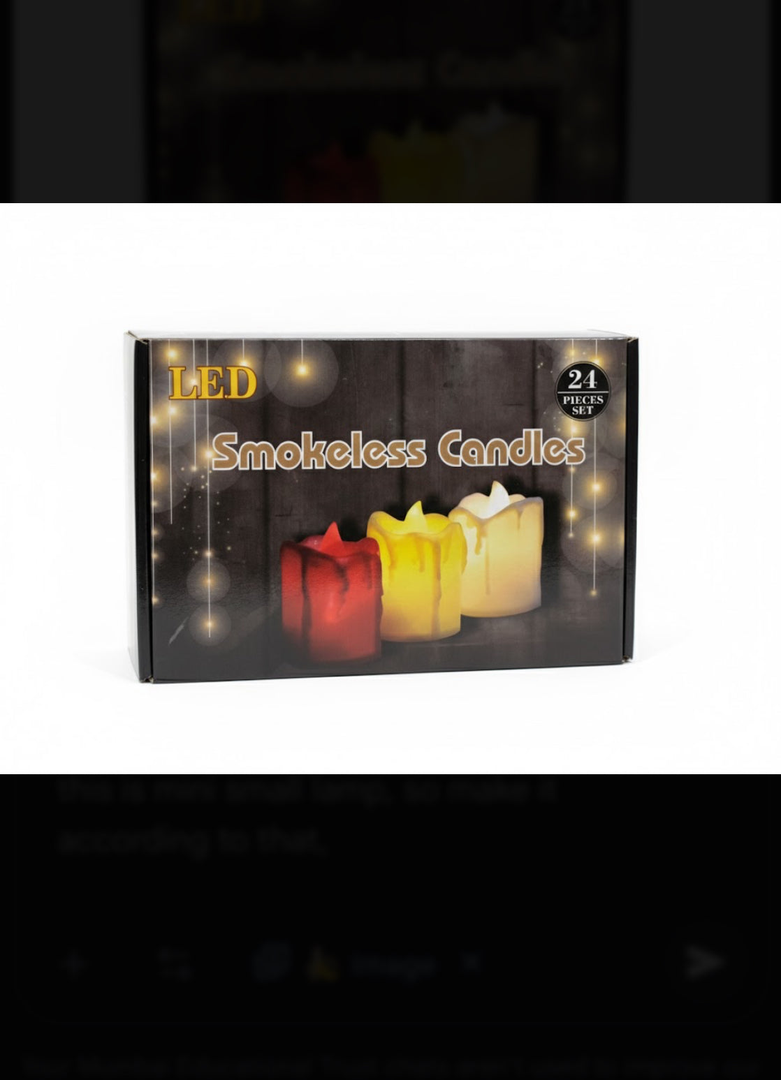 LED Wax Candle Light (Pack of 24) – Realistic Flickering Flameless