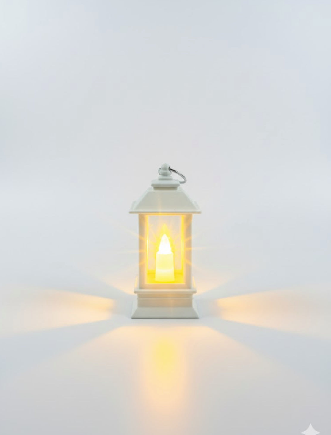 Mini LED Candle Lanterns for Home Décor – Black & White Vintage Lantern Set (PACK OF 24)