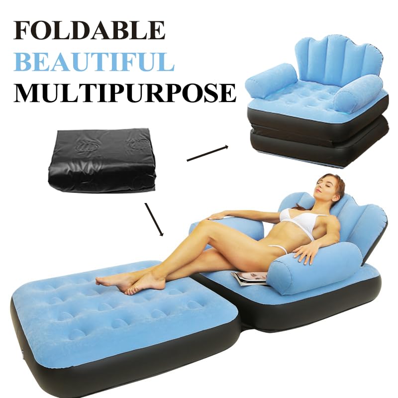 Multifunctional Five in One Inflatable Bed Convenient Foldable Lounge Chair sofa
