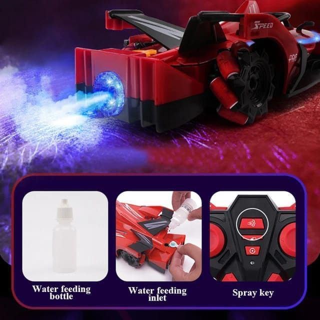 F1 Fast RC Drift Car,Hobby Remote Control Car LED Lights 4WD 2.4GHz 360°Rotating RC Race Sport Stunt Car,High Speed Formula 1 Model Vehicle Cool Toys Birthday Gifts for Kids Age of 6+
