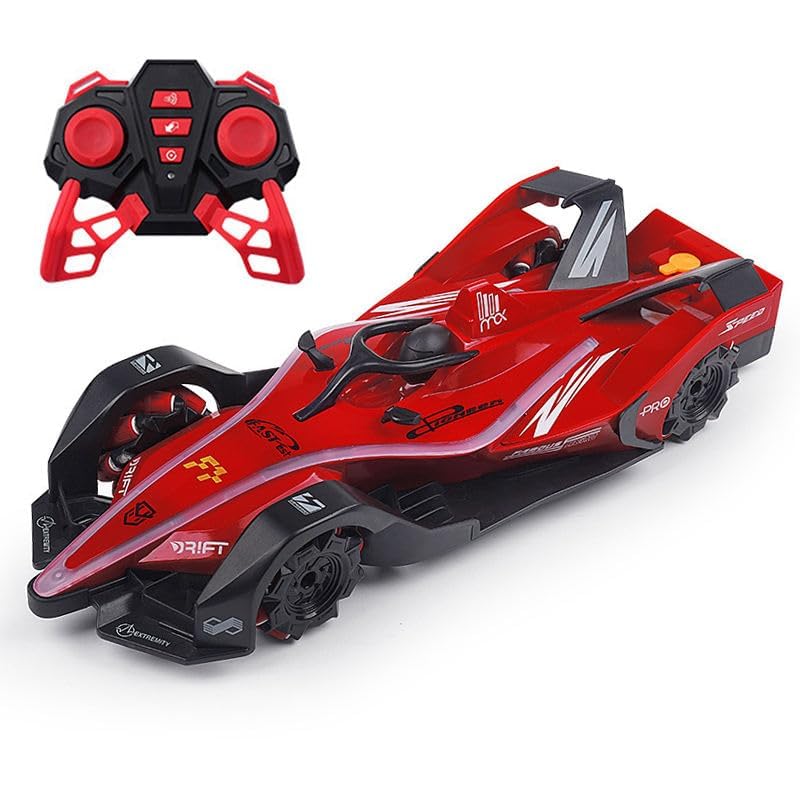 F1 Fast RC Drift Car,Hobby Remote Control Car LED Lights 4WD 2.4GHz 360°Rotating RC Race Sport Stunt Car,High Speed Formula 1 Model Vehicle Cool Toys Birthday Gifts for Kids Age of 6+
