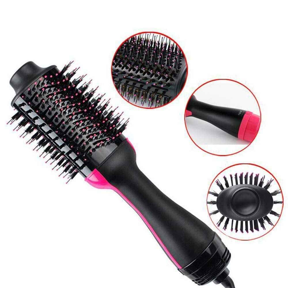 Ronest Hair Dryer Brush - 3 in 1 Hot Air Brush One Step Volumizer for Rotating Straightening (Black), 1000 Watts