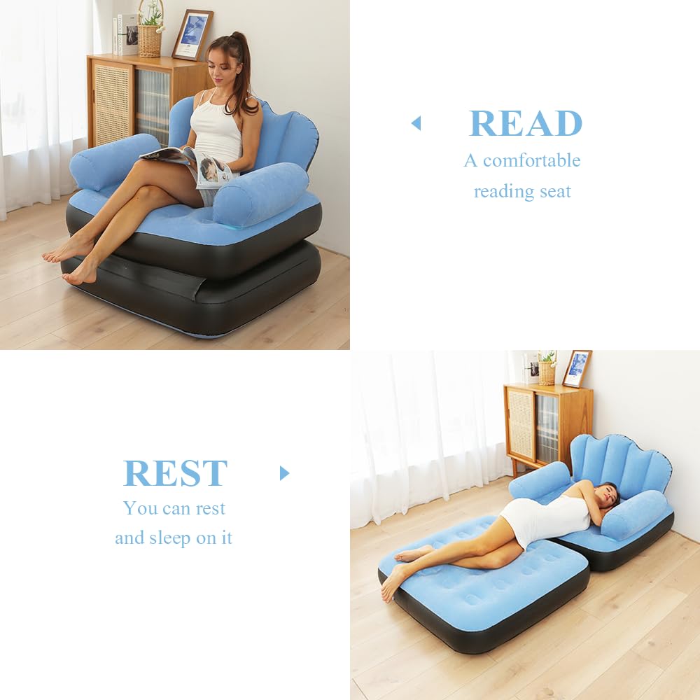 Multifunctional Five in One Inflatable Bed Convenient Foldable Lounge Chair sofa