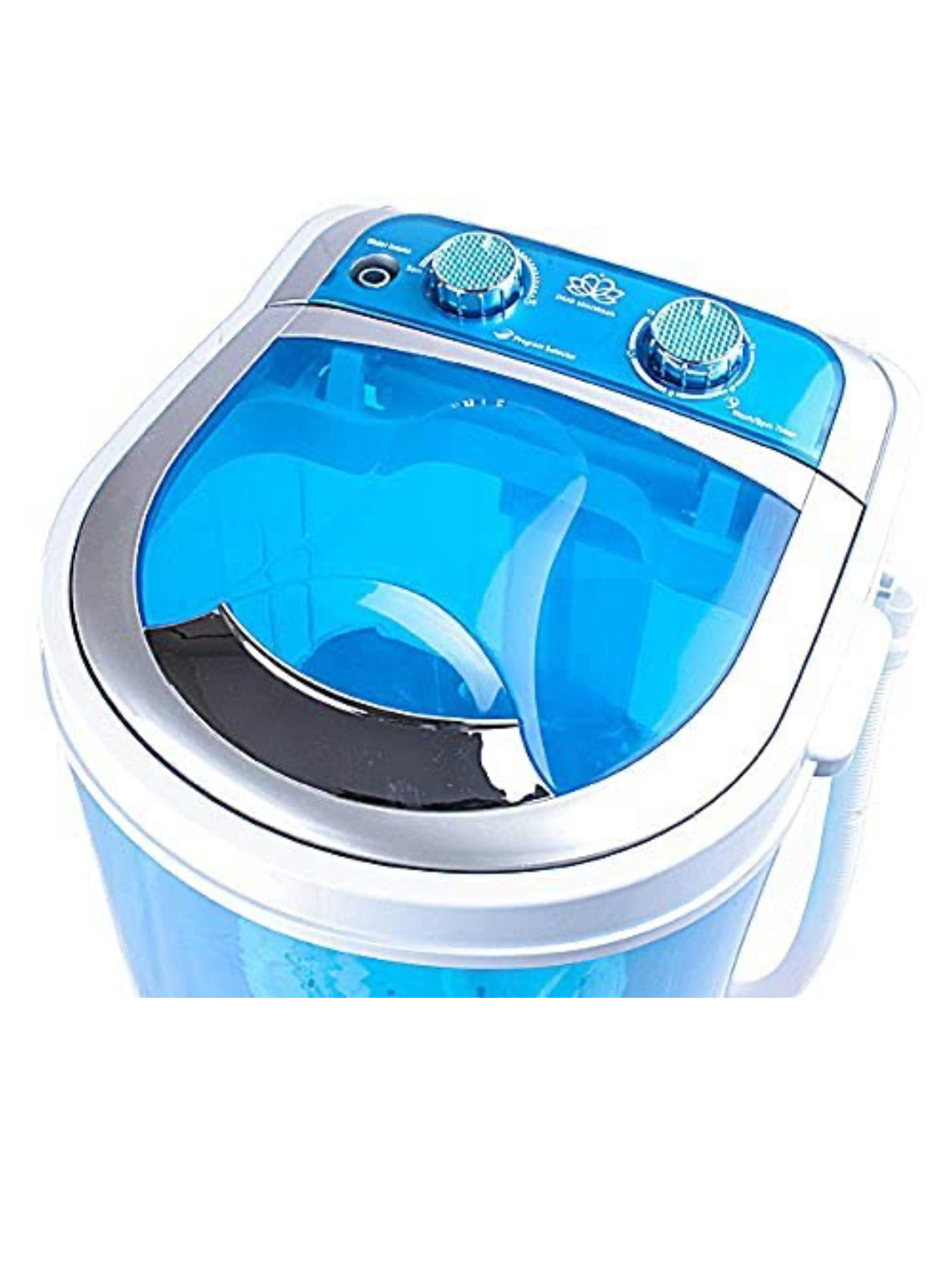 Portable 3 kg 2 Star Single Tub Top Load Mini Washing Machine with 1.5 kg Dryer Basket (Blue)