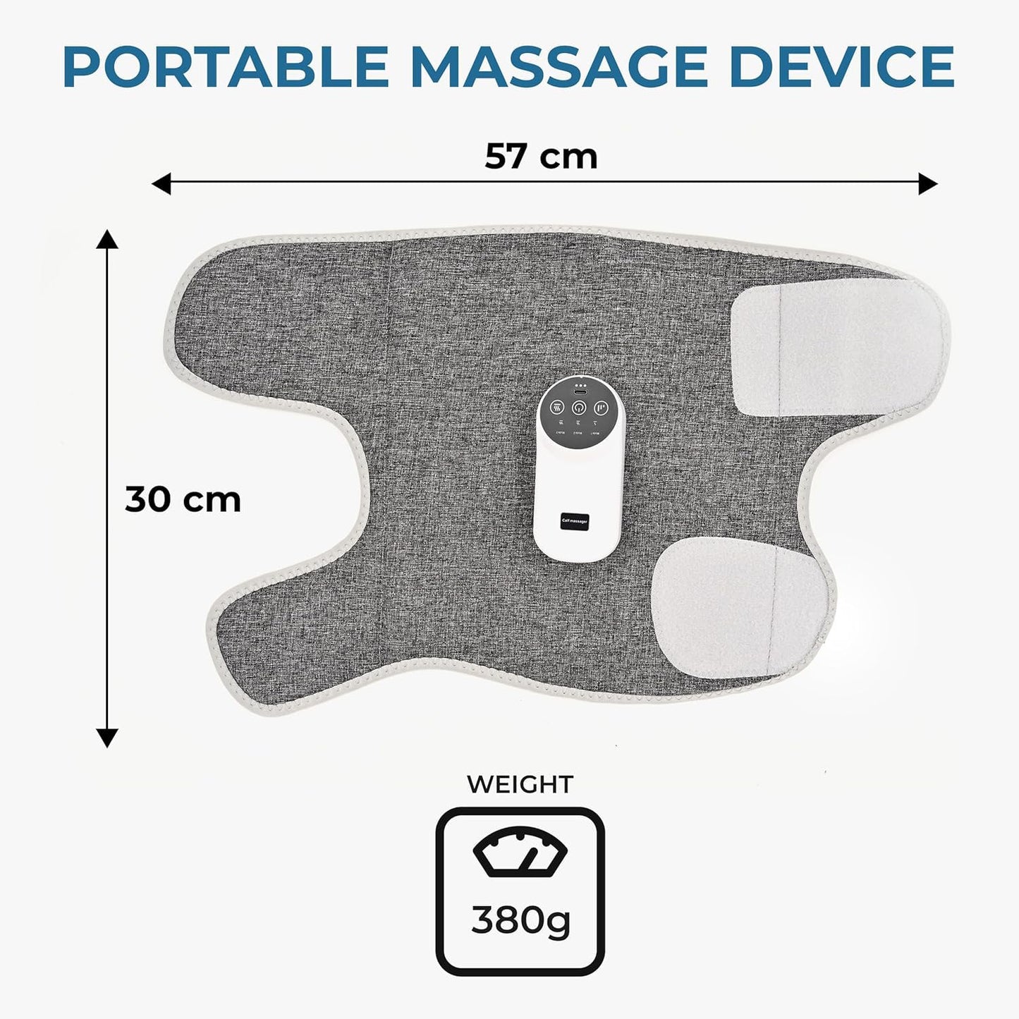 Leg Massager for Circulation and Pain Relief, Calf Air Compression Massager with Heat, Leg Massager with 3 Intensities, 3 Modes, Easy to Use, Muscle Relaxation