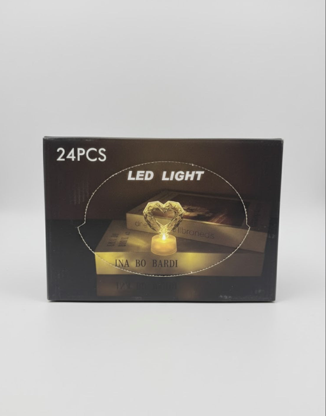 Heart Shape LED Candle Light (Pack of 24)