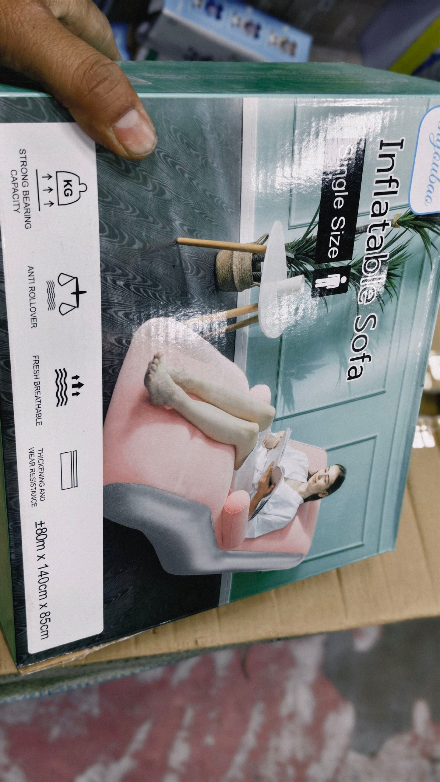 Inflatable sofa single bed