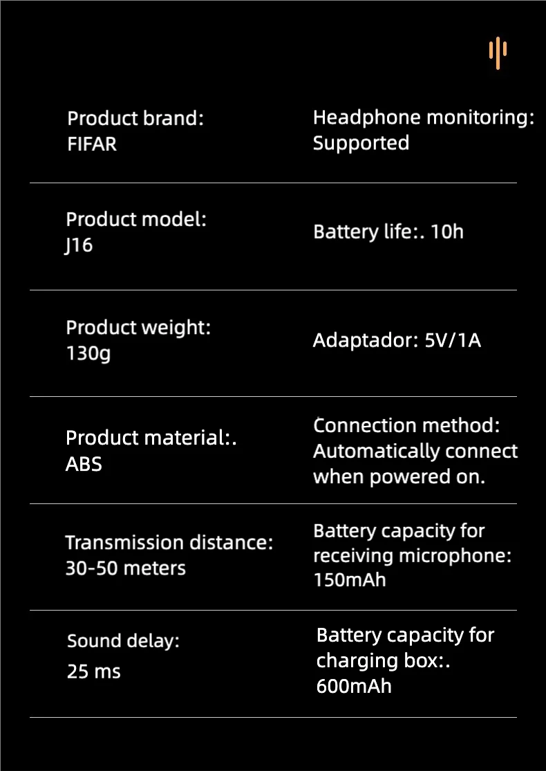 J16 Wireless Lavalier Microphone