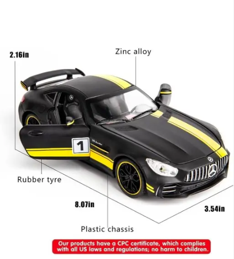 Mercedes AMG 1:24 Die-Cast Model Car Toy