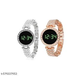Digital Rhinestone Watch Set of 4