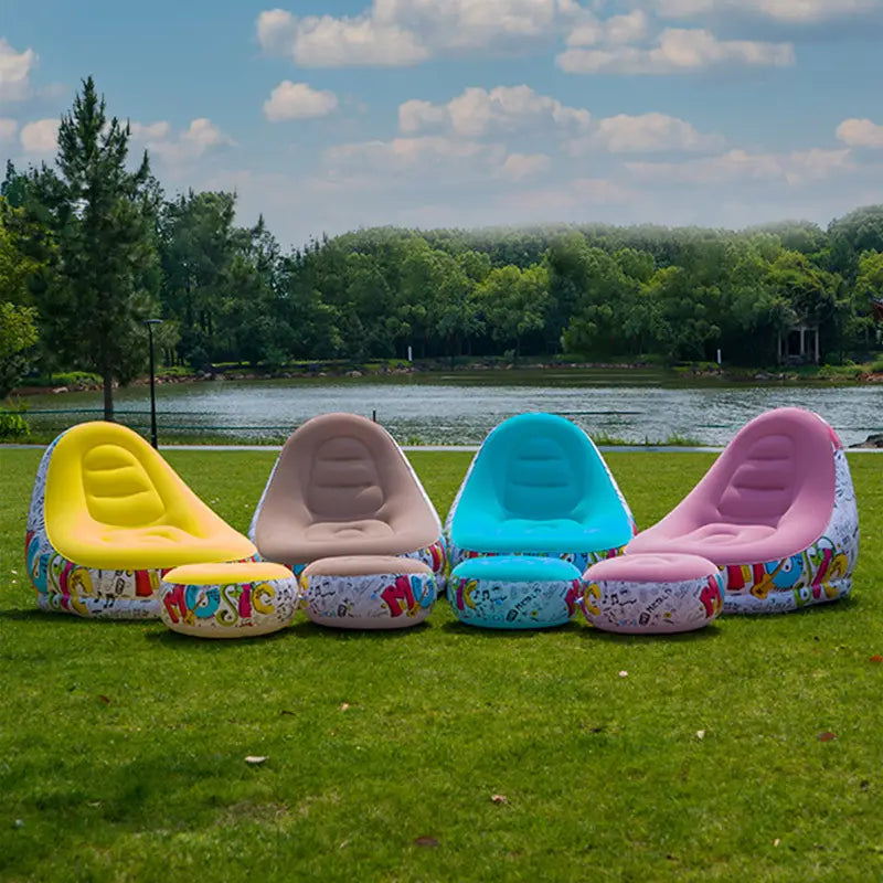 Inflatable Chair with Footstool
