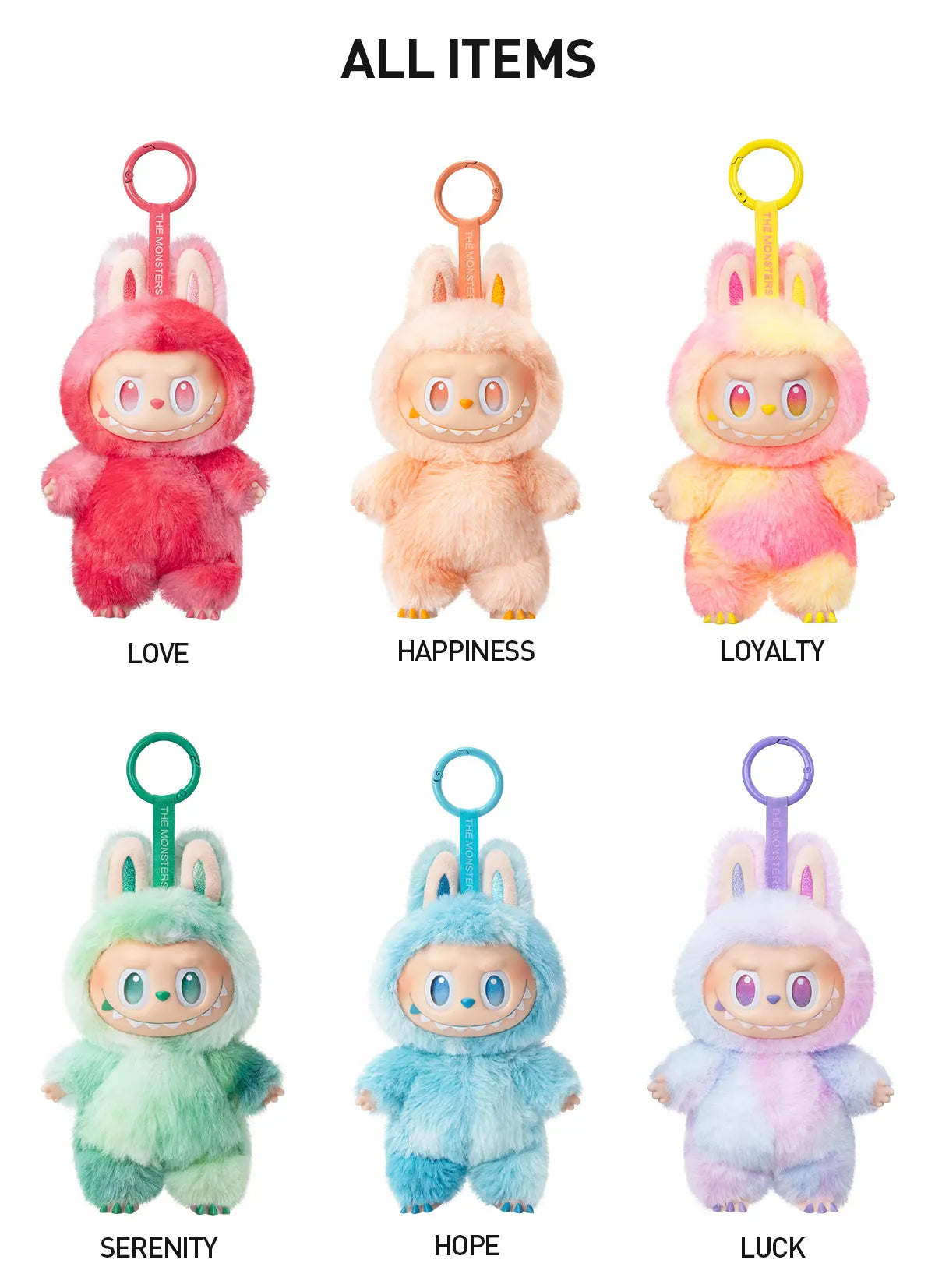 Cute Monsters Collectible Toy Big Into Energy Plush Blind Box – 6 Fluffy Vinyl Figures ( Pack Of 1 )