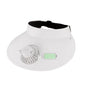 Products USB Rechargeable Cap with Fan Adjustable 3 Gear Wind Speed (White)