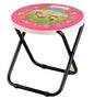 HOMIES INTERNATIONAL, Cartoon Printed, Foldable Kids/Children Folding Stool Chair for Playrooms, Schools, Daycares and Home. Metal and Fibre Body (Color: Multicolor Baby Girl Print Will be Sent)