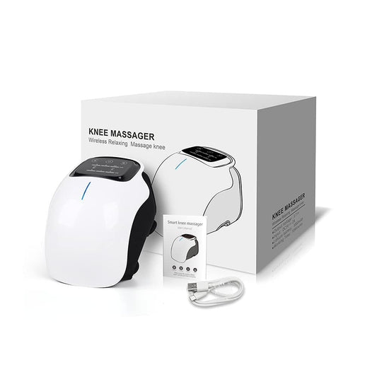 Knee Massager with Heat and Kneading for Pain Relie,Infrared Heated Vibration Physiotherapy for Arthritis Massager，Cramps and Joint Warmer Rechargeable LED Display