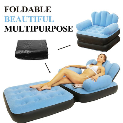 Multifunctional Five in One Inflatable Bed Convenient Foldable Lounge Chair sofa