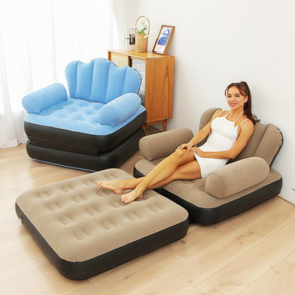 Multifunctional Five in One Inflatable Bed Convenient Foldable Lounge Chair sofa