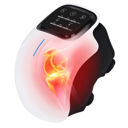Knee Massager with Heat and Kneading for Pain Relie,Infrared Heated Vibration Physiotherapy for Arthritis Massager，Cramps and Joint Warmer Rechargeable LED Display
