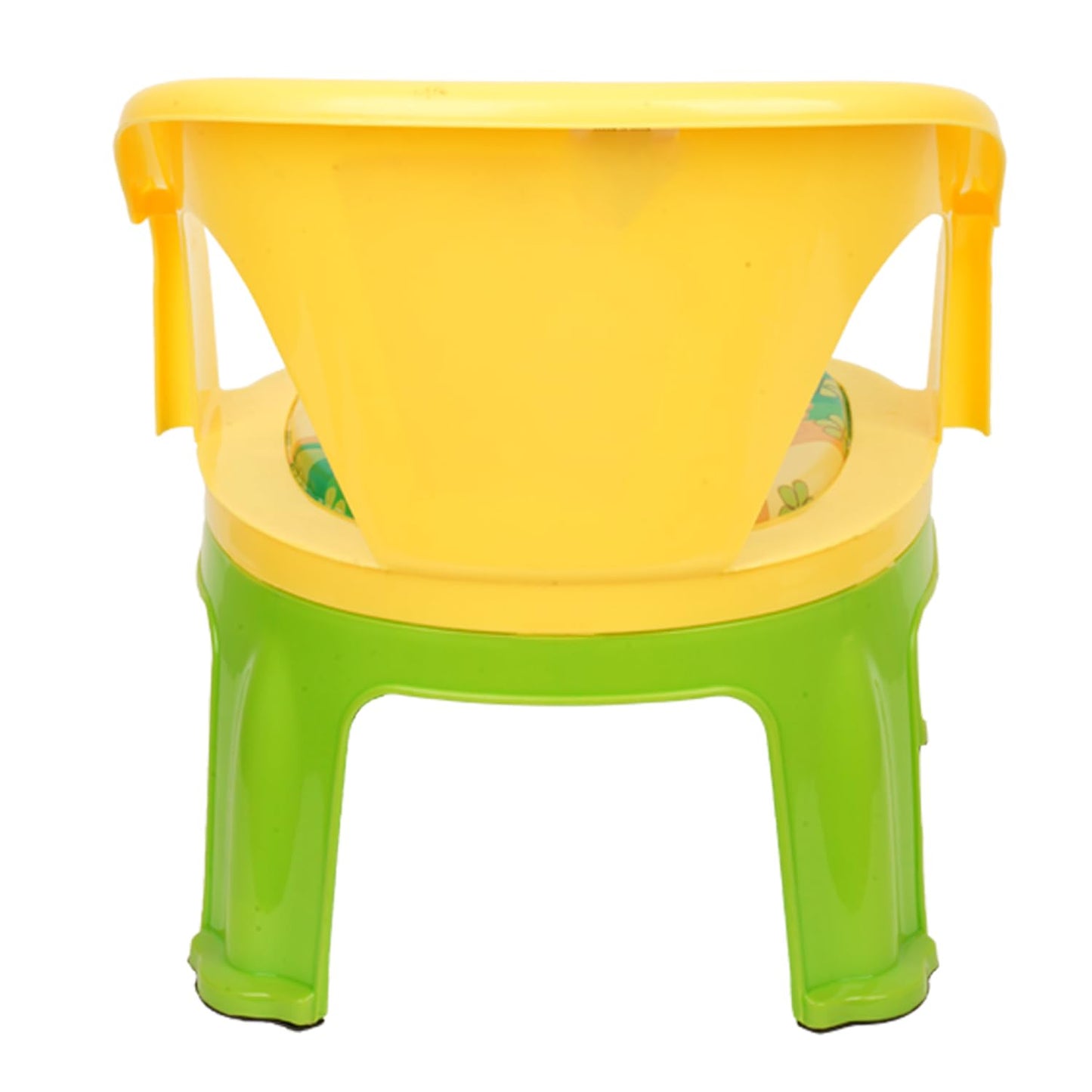 Fun Homes Disney Pooh Kids Chair | Plastic Foldable Kids Chair | Chair for Kidsroom | School Study Stool | Baby Stool | Indoor or Outdoor Stool for Kids | Capacity 30 Kg | Yellow & Green