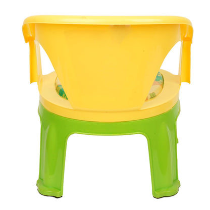 Fun Homes Disney Pooh Kids Chair | Plastic Foldable Kids Chair | Chair for Kidsroom | School Study Stool | Baby Stool | Indoor or Outdoor Stool for Kids | Capacity 30 Kg | Yellow & Green
