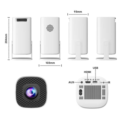 Yugam P30 Max Projector 4K HD 1080P Bluetooth Android 11 Proyector with 2 Wireless Game Controllers Built-in 3000 Games (Game with Controller Projector)