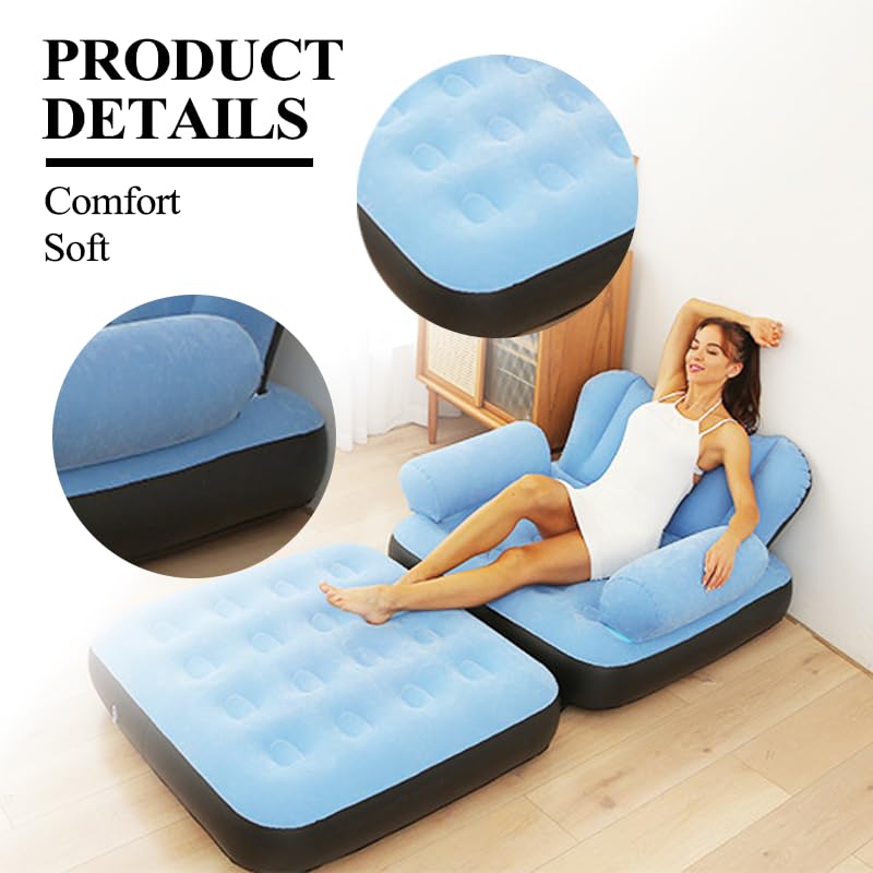 Multifunctional Five in One Inflatable Bed Convenient Foldable Lounge Chair sofa