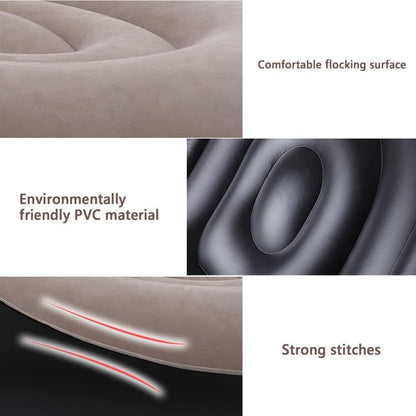 Inflatable Sofa Chair with Footstool, 2-in-1 Outdoor Lounge Bed Set