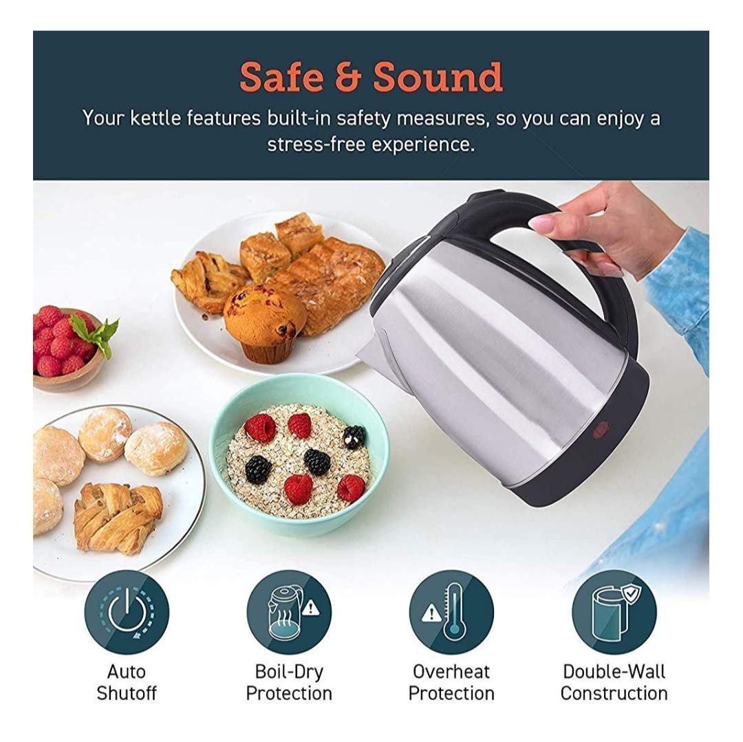 Electric Kettle 2 Litre Elegant Design for Hot Water, Tea,Coffee,Milk, Rice and Other Multi Purpose Cooking Foods Kettle