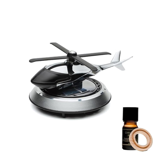 Car Air Fresheners Rotatable Helicopter Car Perfume Airplane New Car Scent Car Freshener Fighter Car Smell Air Freshener Creative Car Smell Air Freshener Automotive Air Fresheners (silver)