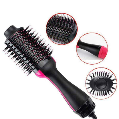 Ronest Hair Dryer Brush - 3 in 1 Hot Air Brush One Step Volumizer for Rotating Straightening (Black), 1000 Watts