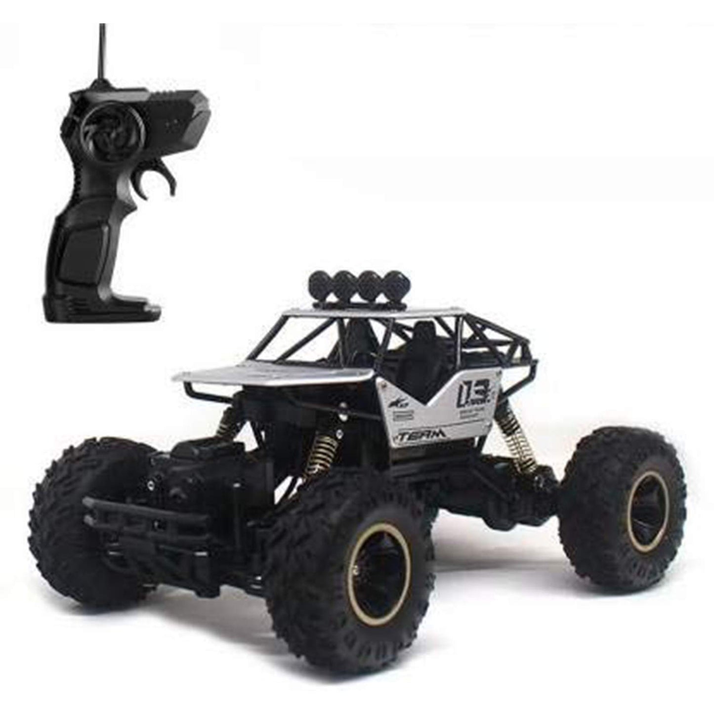 Ethnic Forest 1: 18 Rechargeable Rock Crawling 4WD 2.4 GHz 4x4 Rally Car Remote Control Monster Truck | Monster Truck Kids Toys, Multicolor