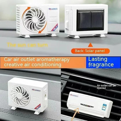 Car Air Freshner Miniature AC design Solar-Powered Car Perfume Car Air freshner with Perfume Diffuser