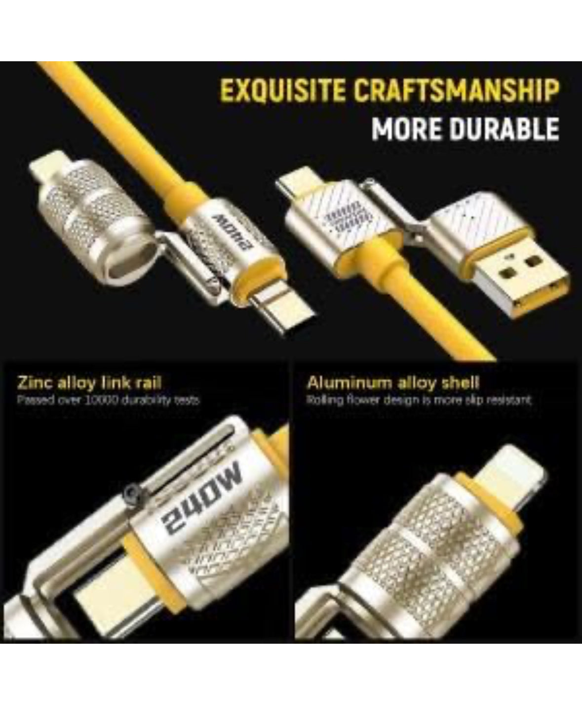 E+ 4 in 1 Fast Data Cable