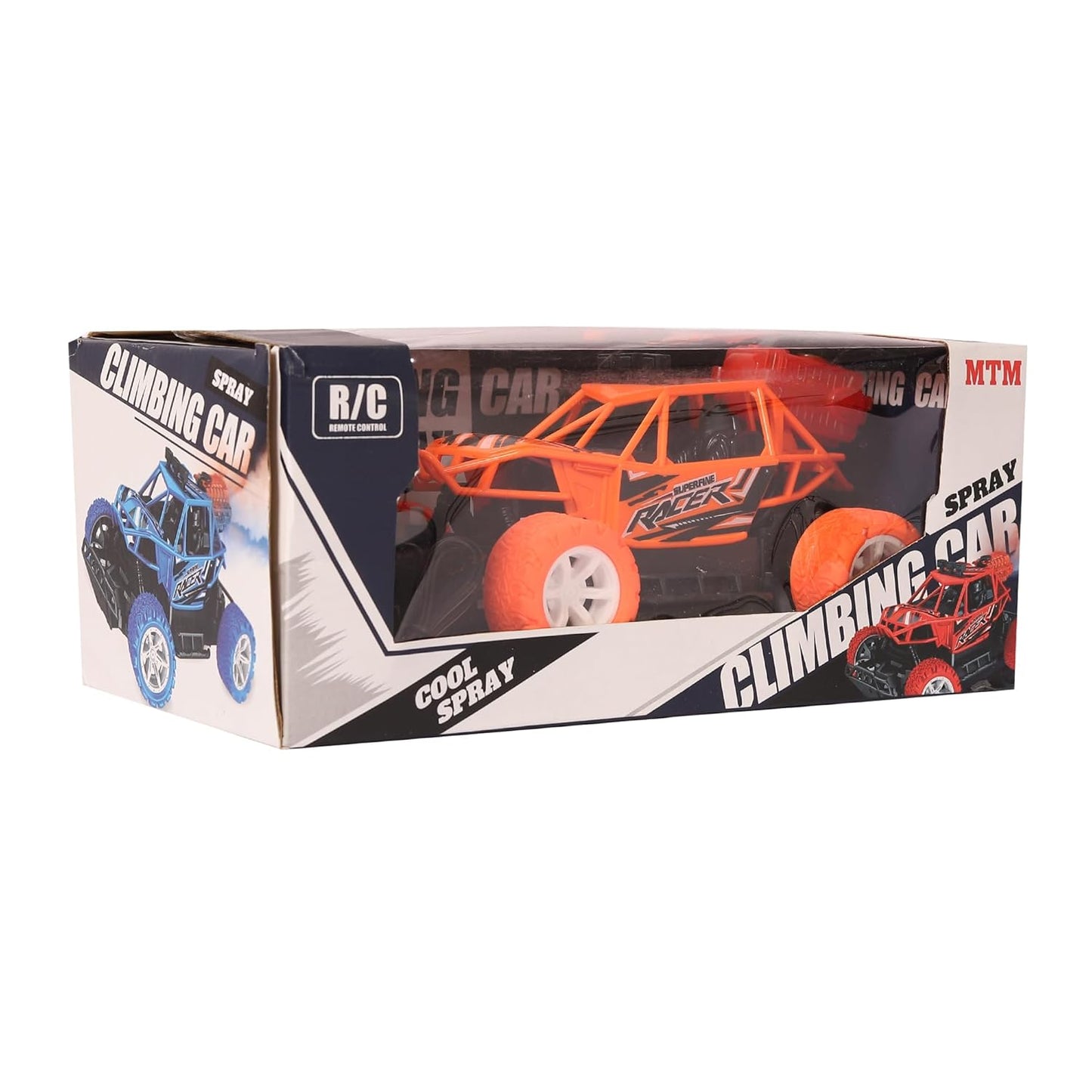 Remote Control Car for Kids with Mist Smoke Spray Function 2 WD Monster Truck Rock Crawler Climbing RC Toy Vehicle Car for Boys and Girls (Orange) (Latest 2024)
