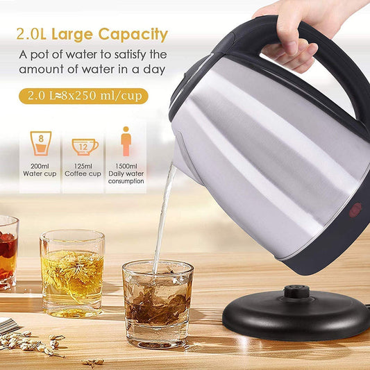 Electric Kettle 2 Litre Elegant Design for Hot Water, Tea,Coffee,Milk, Rice and Other Multi Purpose Cooking Foods Kettle
