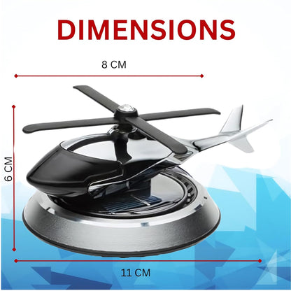 Car Air Fresheners Rotatable Helicopter Car Perfume Airplane New Car Scent Car Freshener Fighter Car Smell Air Freshener Creative Car Smell Air Freshener Automotive Air Fresheners (silver)