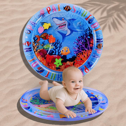 Toy Imagine Tummy Time Water Mat for Babies | Sensory Play Gym for 6-12 Months | Newborn Baby Essentials | Water-Filled Activity Mat | Baby Gifts | Pack of 1 (Round)