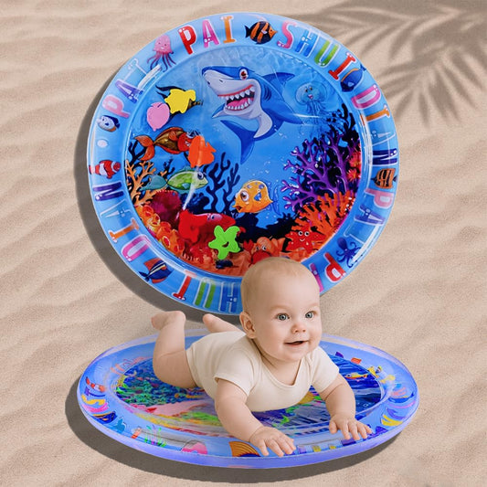 Toy Imagine Tummy Time Water Mat for Babies | Sensory Play Gym for 6-12 Months | Newborn Baby Essentials | Water-Filled Activity Mat | Baby Gifts | Pack of 1 (Round)