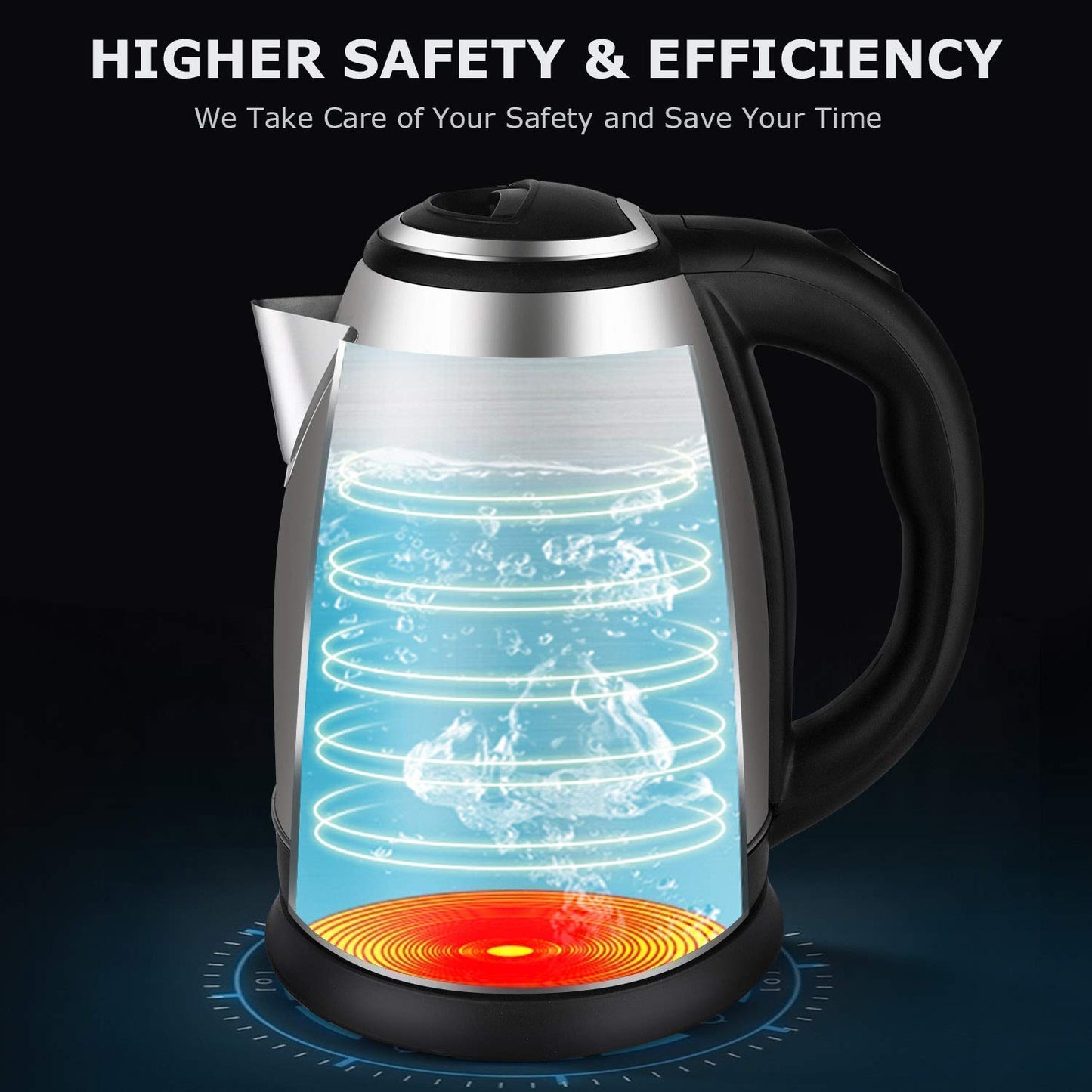 Electric Kettle 2 Litre Elegant Design for Hot Water, Tea,Coffee,Milk, Rice and Other Multi Purpose Cooking Foods Kettle