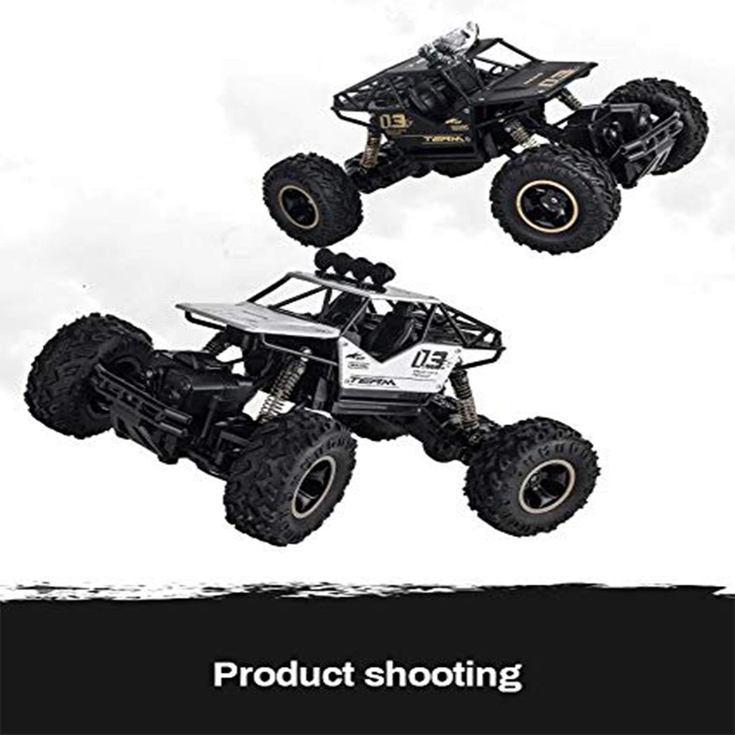 Ethnic Forest 1: 18 Rechargeable Rock Crawling 4WD 2.4 GHz 4x4 Rally Car Remote Control Monster Truck | Monster Truck Kids Toys, Multicolor