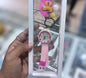 Pink Floral Analog Wristwatch