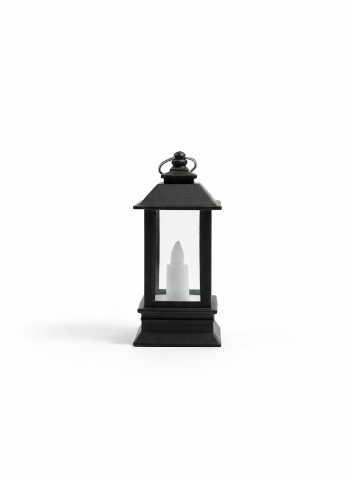 Mini LED Candle Lanterns for Home Décor – Black & White Vintage Lantern Set (PACK OF 24)