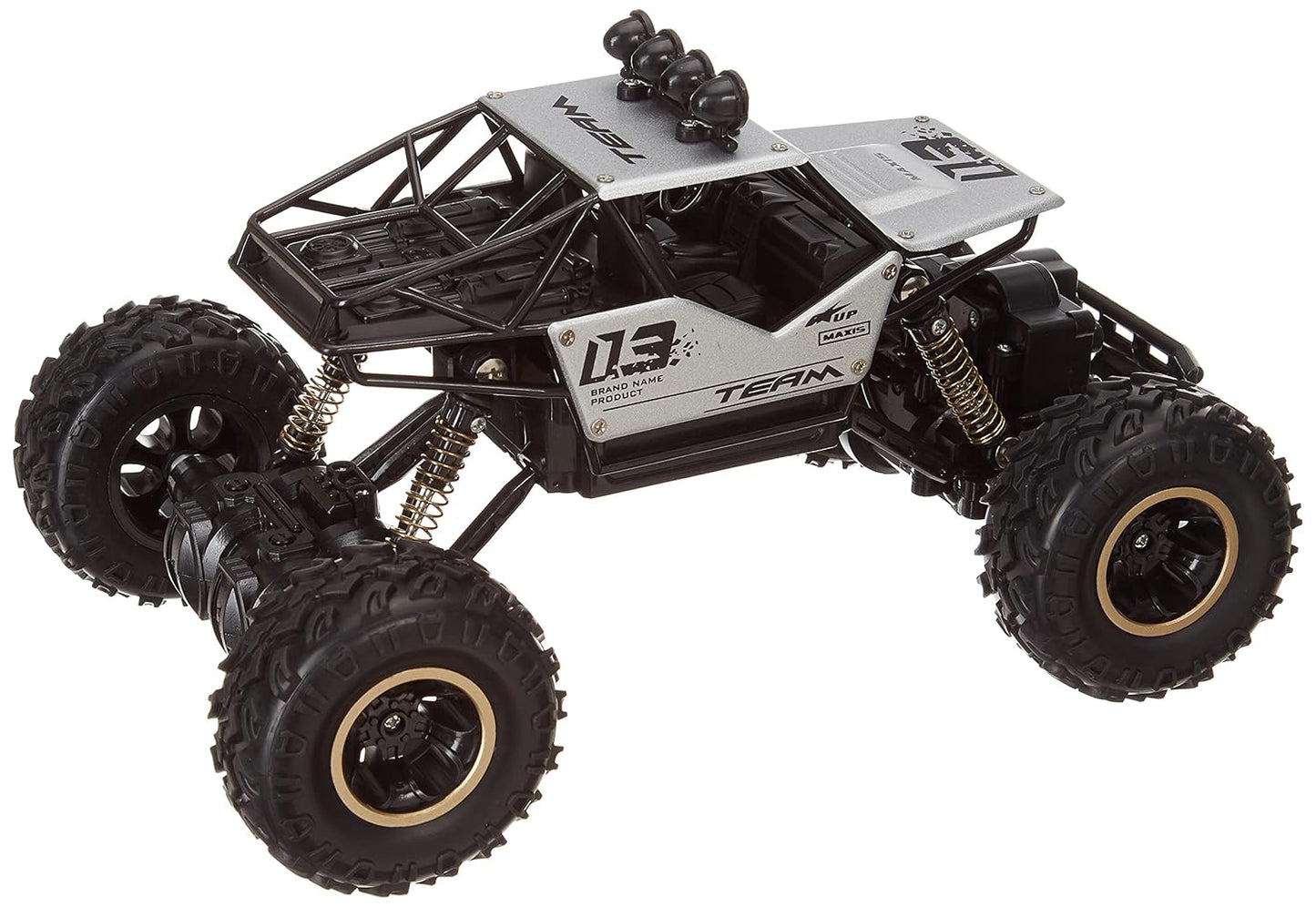 Ethnic Forest 1: 18 Rechargeable Rock Crawling 4WD 2.4 GHz 4x4 Rally Car Remote Control Monster Truck | Monster Truck Kids Toys, Multicolor