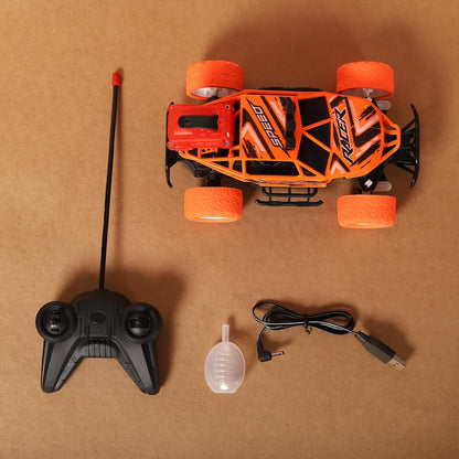 Remote Control Car for Kids with Mist Smoke Spray Function 2 WD Monster Truck Rock Crawler Climbing RC Toy Vehicle Car for Boys and Girls (Orange) (Latest 2024)