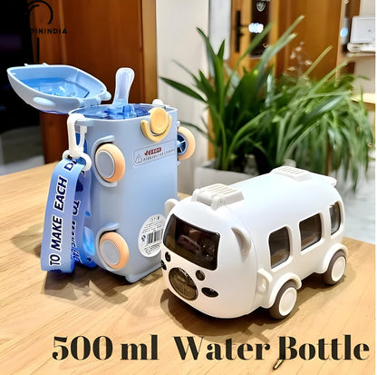 Cute Bear Bus Shape Water Bottle for Kids