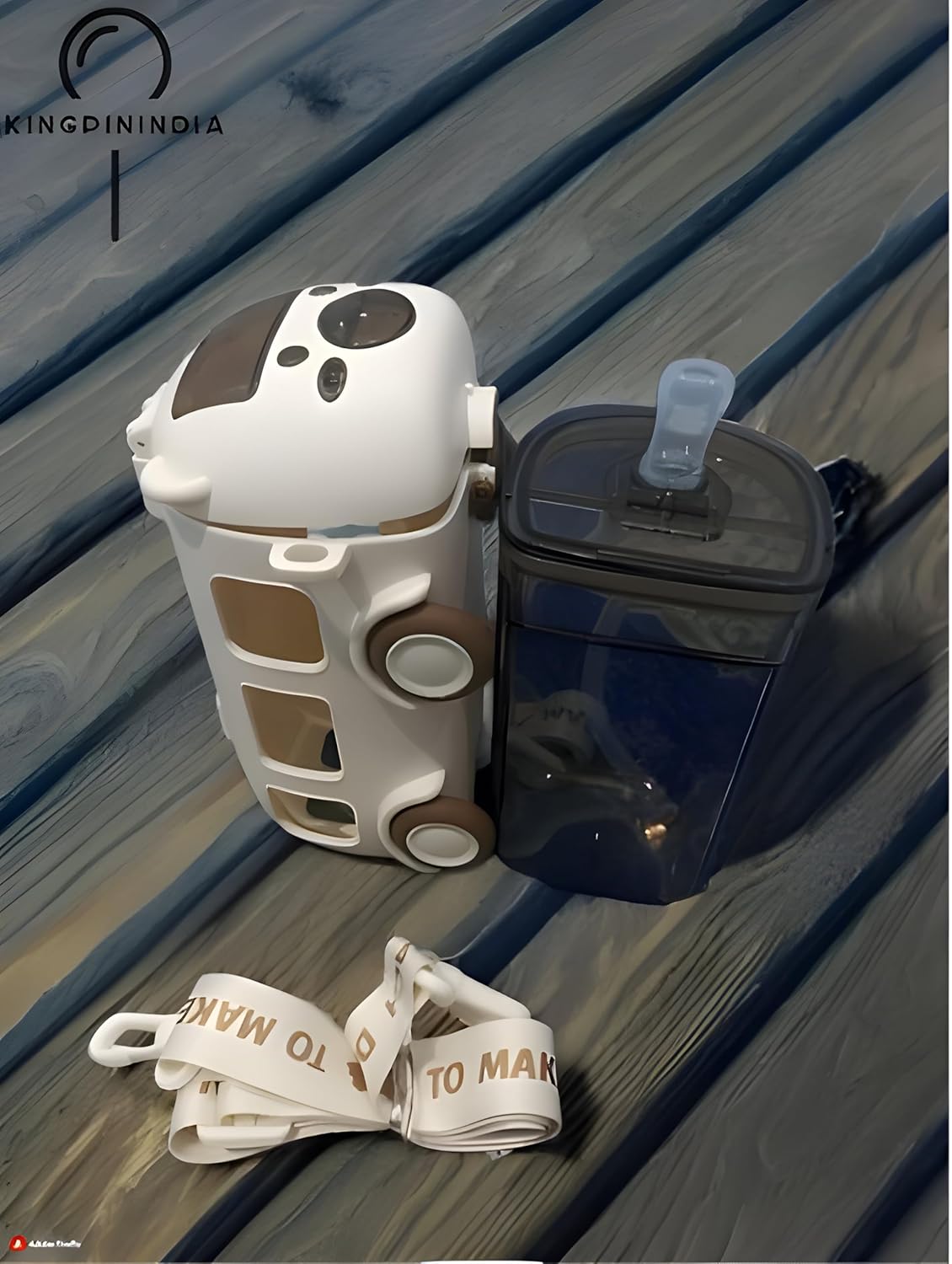 Cute Bear Bus Shape Water Bottle for Kids