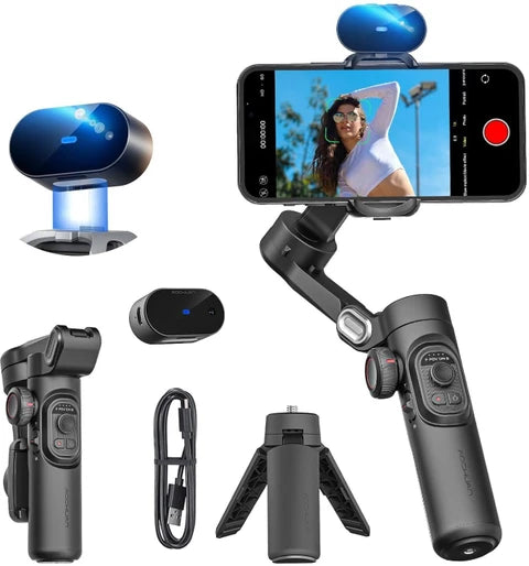 M3 Pro – 3-Axis Smartphone Gimbal with AI Auto-Tracking