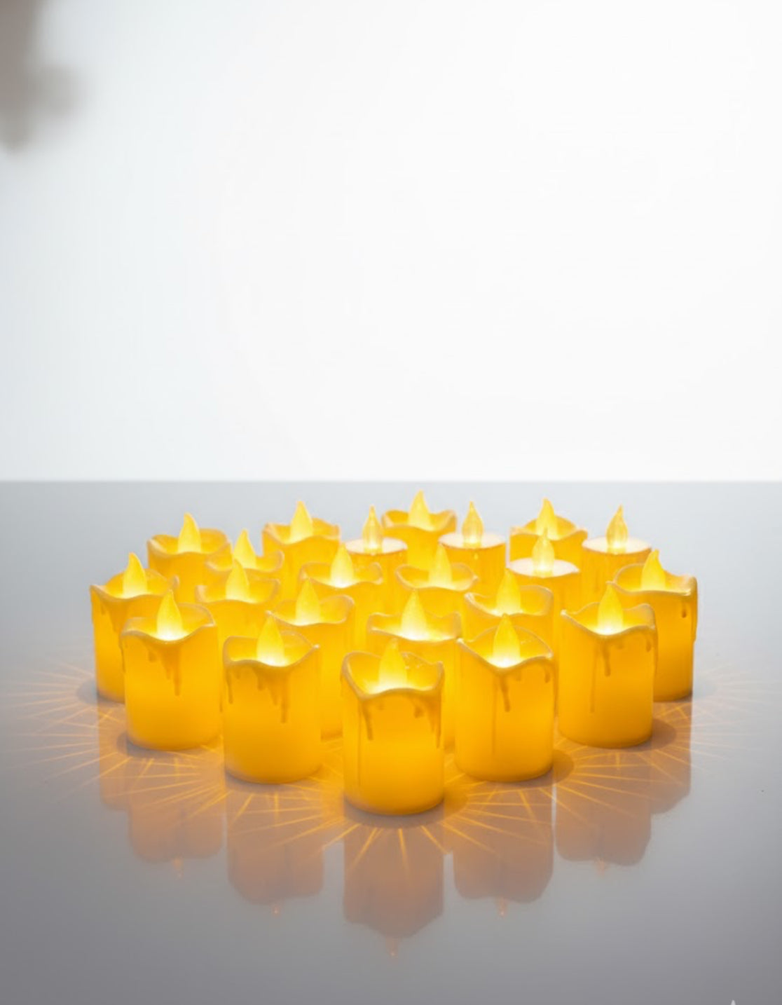 LED Wax Candle Light (Pack of 24) – Realistic Flickering Flameless