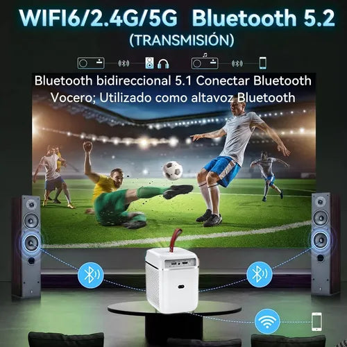 T6 Max Smart LCD Projector Portabile